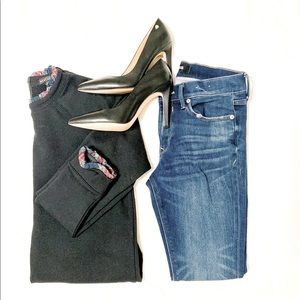 J. Crew Mercantile Black Sweatshirt